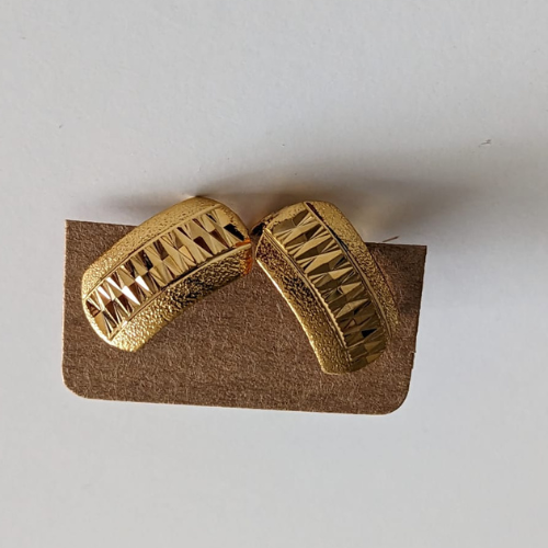 Gold Tone Earrings | Women's Gold Tone Earrings | Zelle Noir LTD