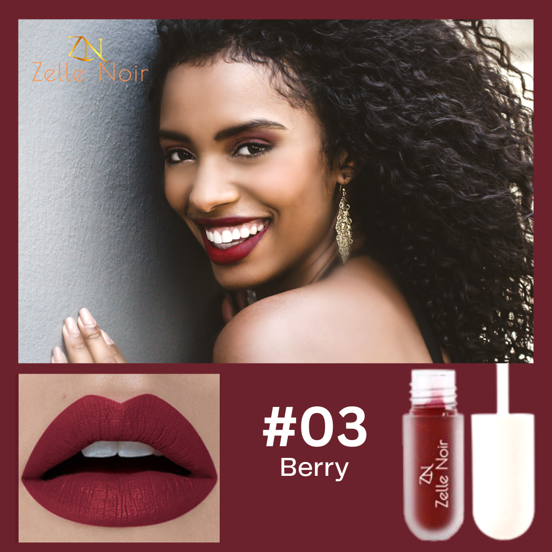 Liquid Lip Gloss | Matte Liquid Lip Gloss | Zelle Noir LTD