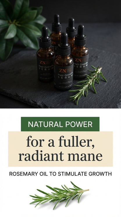 Hair growth serum with rosemary and castor oil