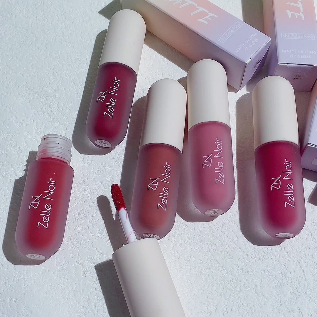 Liquid Lip Gloss | Matte Liquid Lip Gloss | Zelle Noir LTD