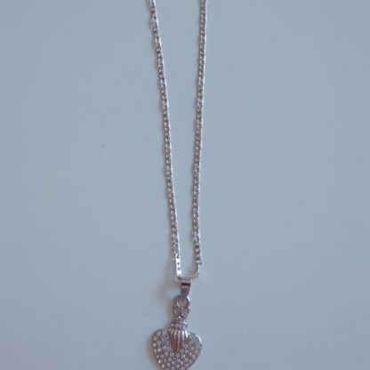Crystal Heart Necklace | Unique Crystal Necklace | Zelle Noir LTD